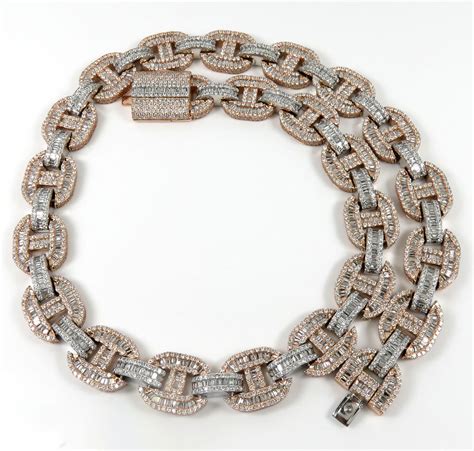 baguette diamond gucci chain|one row baguette chain.